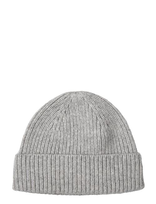 Davida Cashmere Short Rib Fold Cap Davida Cashmere Grey