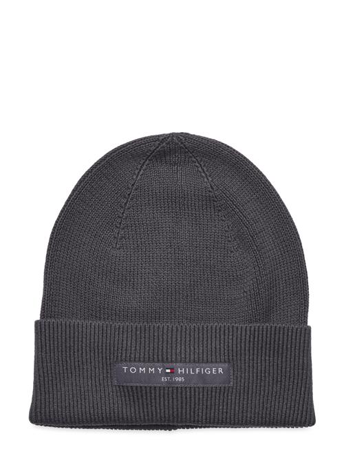 Th Foundation Cotton Beanie Tommy Hilfiger Grey