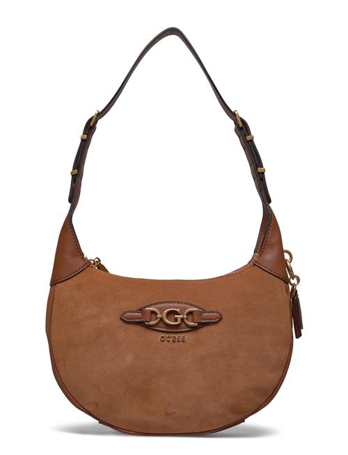 Se GUESS Malva Hobo GUESS Brown ved Booztlet