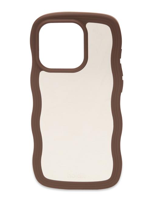 Wavy Case Iph 15 Pro Holdit Brown