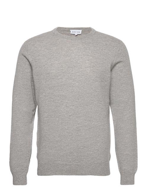 Davida Cashmere Man O-Neck Plain Davida Cashmere Grey