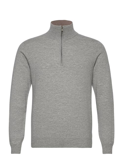 Davida Cashmere Man Half Zip Davida Cashmere Grey