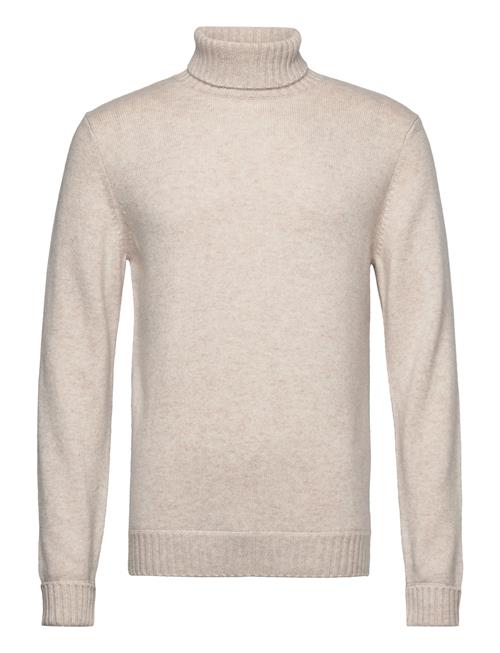 Davida Cashmere Man Chunky Roll Neck Sweater Davida Cashmere Cream