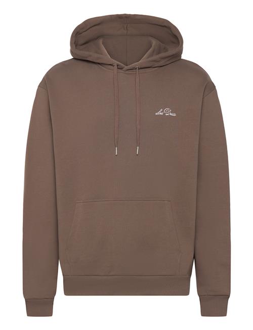 Se Les Deux Crew Hoodie Les Deux Brown ved Booztlet