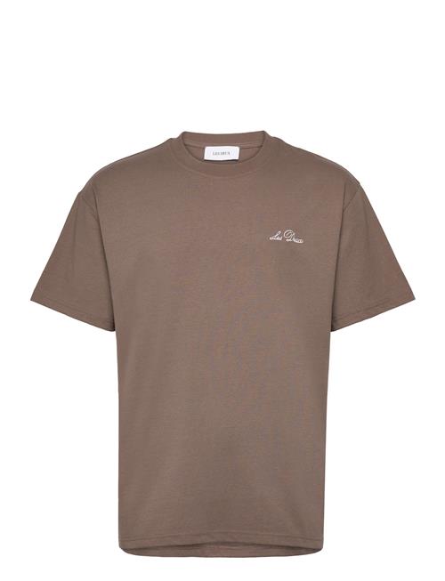 Les Deux Crew T-Shirt Les Deux Brown