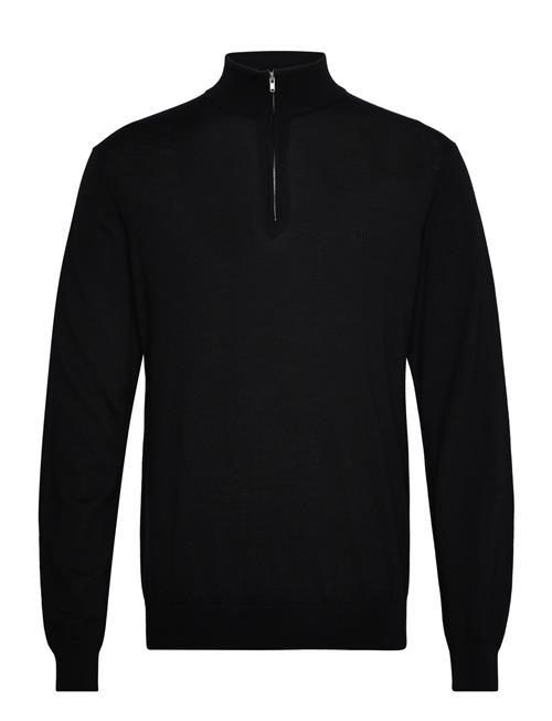 Les Deux Greyson Half-Zip Merino Knit Les Deux Black