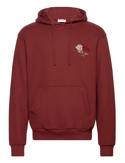 Se Les Deux Felipe Hoodie Les Deux Burgundy ved Booztlet