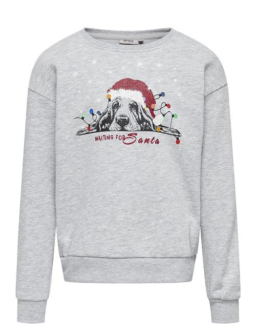 Se Kids Only Kogyda Xmas Life L/S O-Neck Box Swt Kids Only Grey ved Booztlet