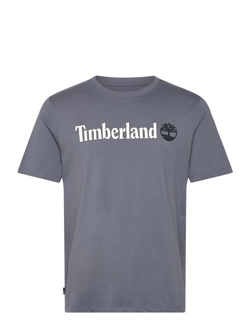 Timberland Kennebec River Linear Logo Short Sleeve Tee Folkst Gray Timberland Grey