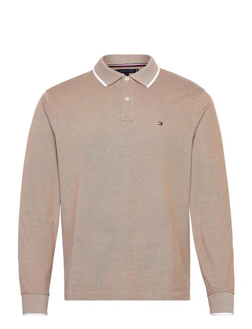 Tommy Hilfiger L/S Oxford Tipped Reg Polo Tommy Hilfiger Beige