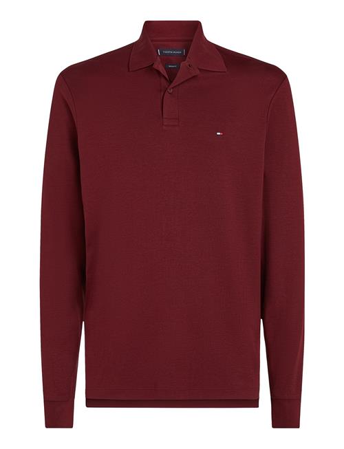 L/S Liquid Cotton Reg Polo Tommy Hilfiger Burgundy