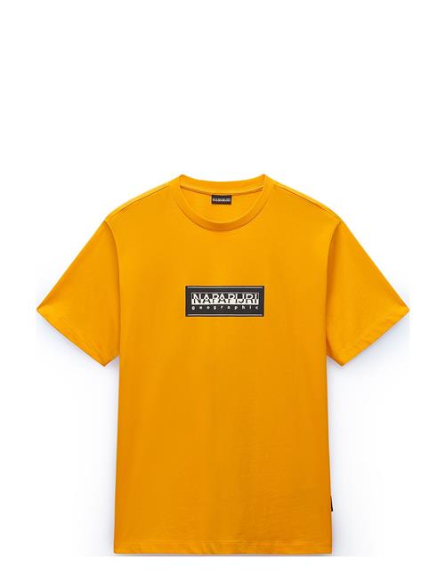 Napapijri Box Logo Short Sleeve T-Shirt Napapijri Yellow