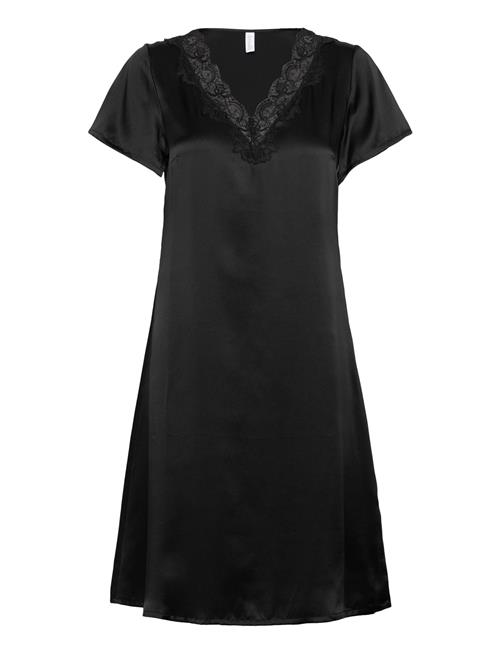 Nightdress Short Sleeve Damella Of Sweden Black