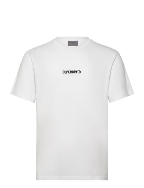 Se Superdry Micro Logo Graphic Loose Tee Superdry White ved Booztlet