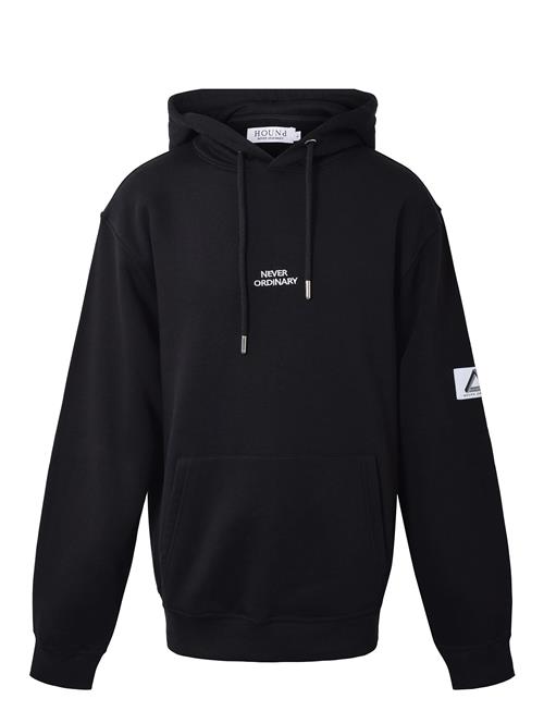 Hound Hoodie W/Label Hound Black