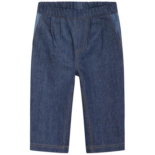 Flöss Viggo Bukser Dark/Mid Blue Denim | Blå | 86 cm