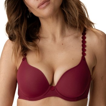 Marie Jo Bh Tom Heart Shaped Padded Bra Mørkrørd B 75 Dame