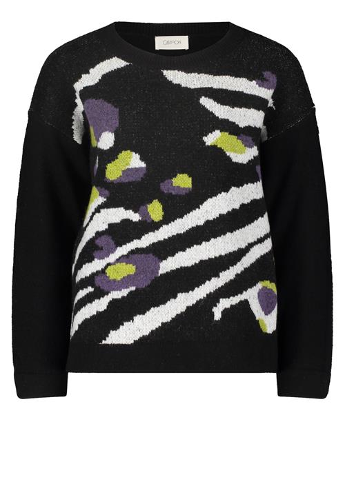 Se Cartoon Pullover  siv / aubergine / sort / hvid ved About You