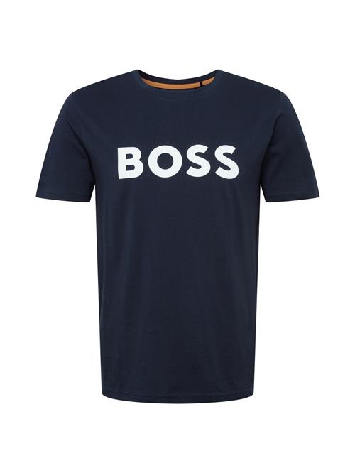 Se BOSS Bluser & t-shirts 'Thinking 1'  navy / hvid ved About You