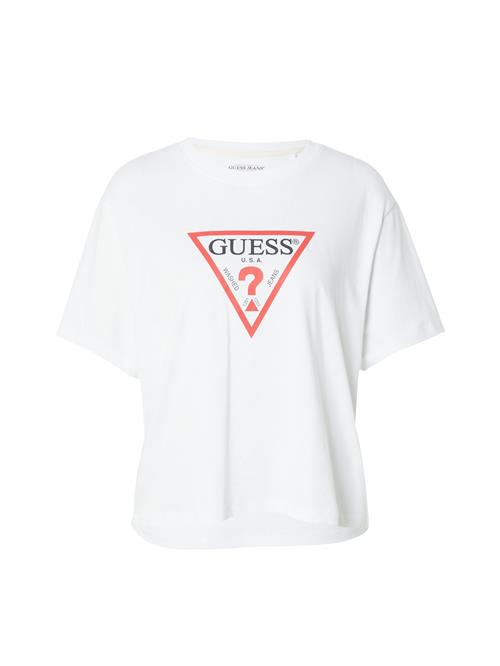 GUESS JEANS Shirts 'ICONIC'  rød / sort / hvid