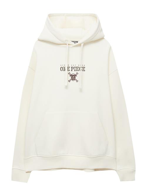 Pull&Bear Sweatshirt  brun / uldhvid