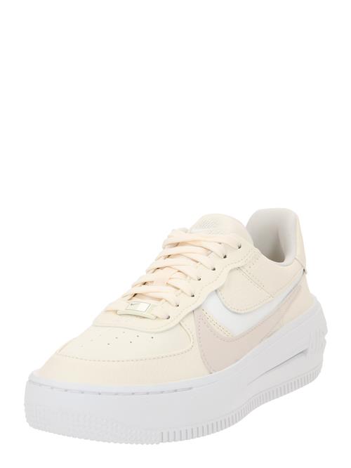 Nike Sportswear Sneaker low 'AF1 PLT.AF.ORM'  elfenben / mørkebeige / hvid