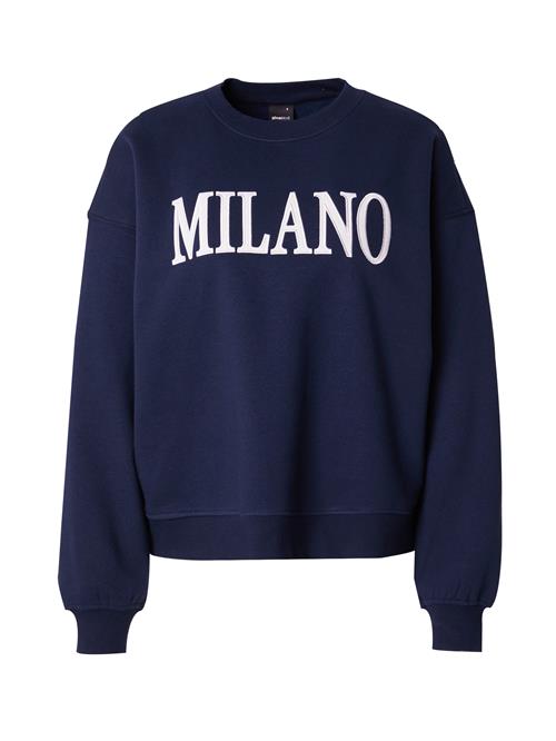 Gina Tricot Sweatshirt  navy / hvid