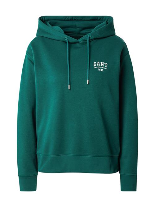 GANT Sweatshirt  grøn / hvid