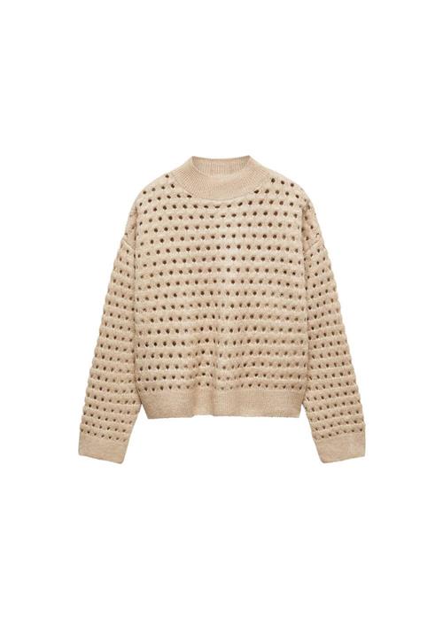 MANGO Pullover 'Pescador'  camel