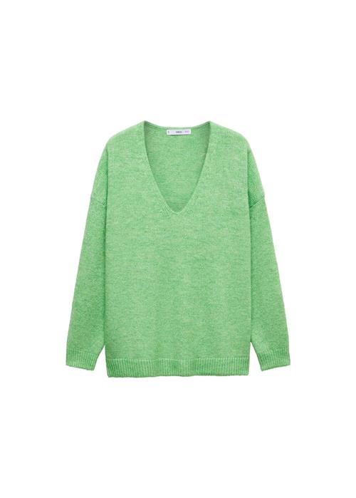 Se MANGO Pullover 'Kim'  neongrøn ved About You