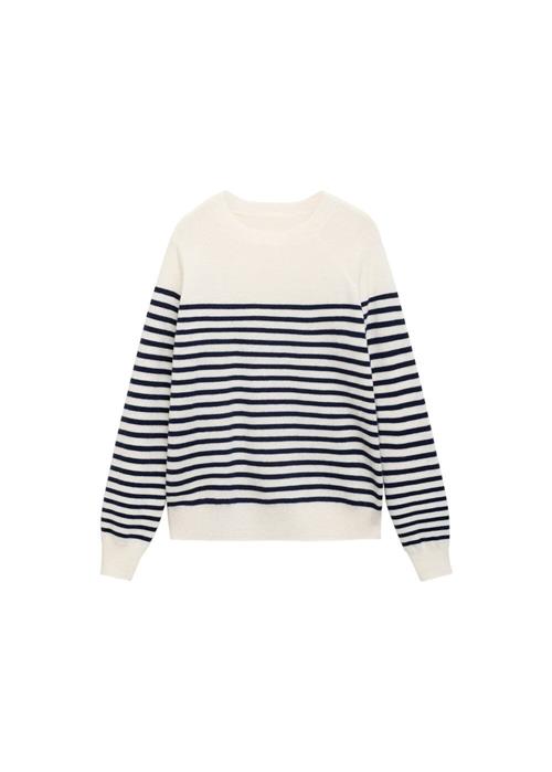 MANGO Pullover 'Serrano'  creme / navy