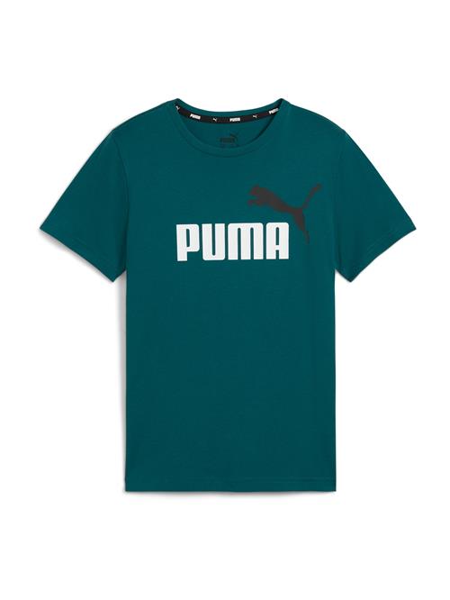 PUMA Shirts 'ESS+'  smaragd / sort / hvid