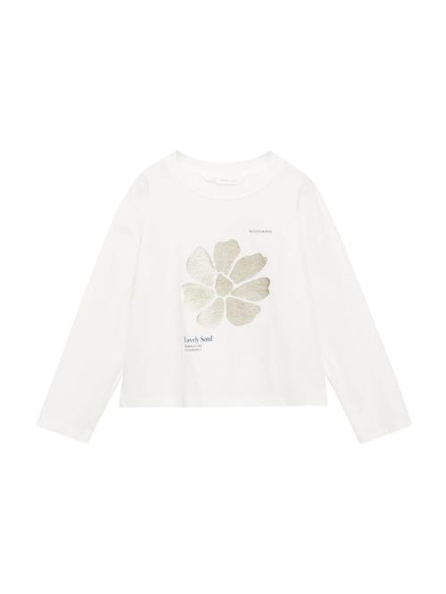 MANGO KIDS Bluser & t-shirts 'SOUL'  ecru / guld / sort