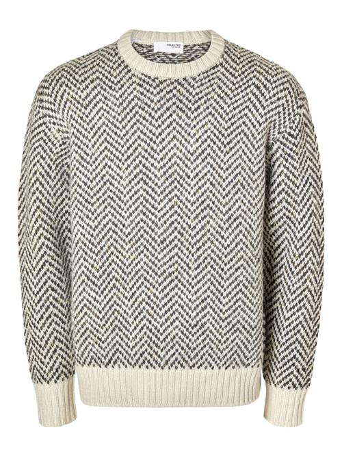 SELECTED HOMME Pullover 'SLHHARRY'  creme / marin