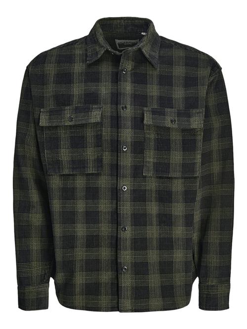 JACK & JONES Overgangsjakke 'JCOTHEO'  oliven / sort