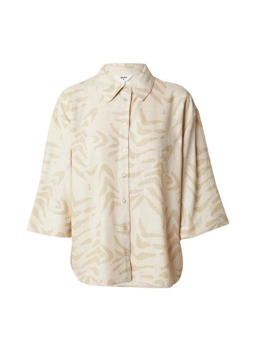 OBJECT Bluse 'EMIRA'  beige / naturhvid