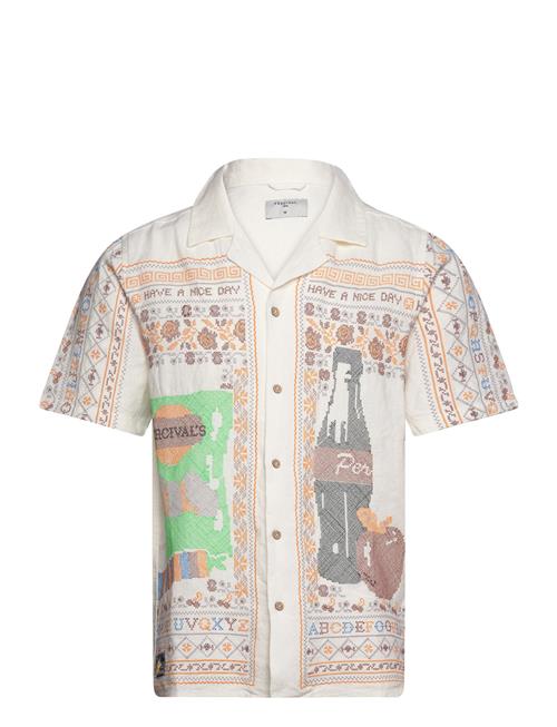 Meal Deal Cross Stitch Shirt Percival White