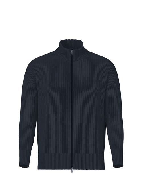 Se Selected Homme Slhdry Ls Knit Relaxed Full Zip Selected Homme Navy ved Booztlet