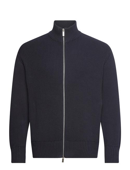 Slhdry Ls Knit Relaxed Full Zip Selected Homme Navy