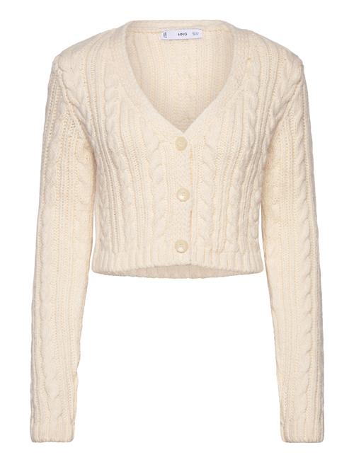 Butt D Knit Braided Cardigan Mango Cream