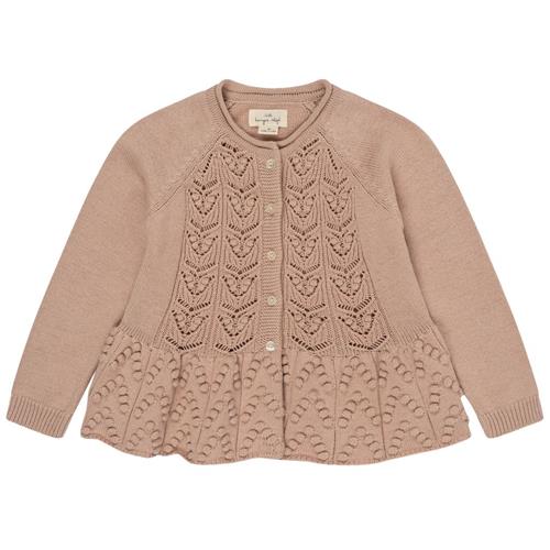 Se Konges Sløjd GOTS Cardigan Peach Blush | Lyserød | 9 months ved Babyshop