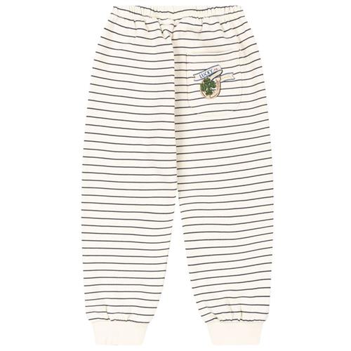 Se Konges Sløjd Amio Sweat Pants Antique White Ombre Blue | Hvid | 3 years ved Babyshop