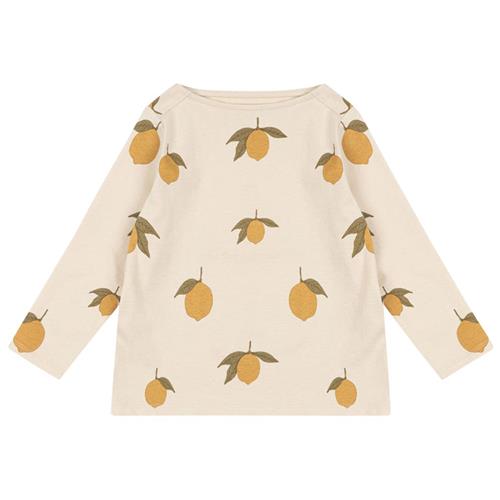 Konges Sløjd Drey Ls Tee Gots - Mon Grand Citron | Beige | 5-6 years