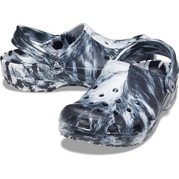 Crocs Classic Marbled Clog Sort/Hvid US M11 (EU 45-46)