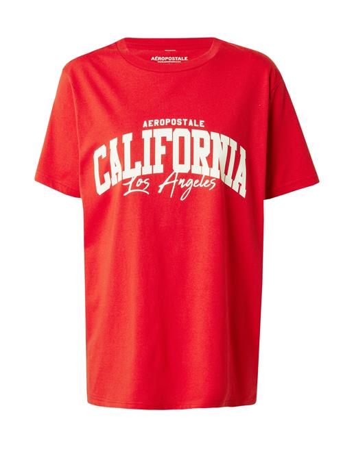 AÉROPOSTALE Shirts 'CALIFORNIA'  rød / hvid