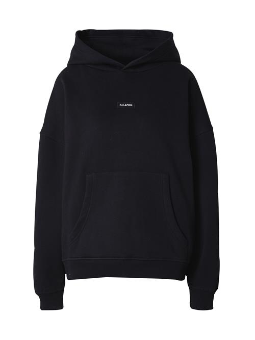 OH APRIL Sweatshirt 'Boyfriend'  sort / hvid