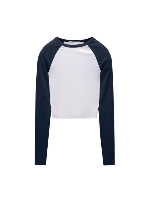 Pull&Bear Shirts  navy / hvid