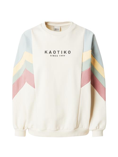 Kaotiko Sweatshirt  beige / lyseblå / gul / sort