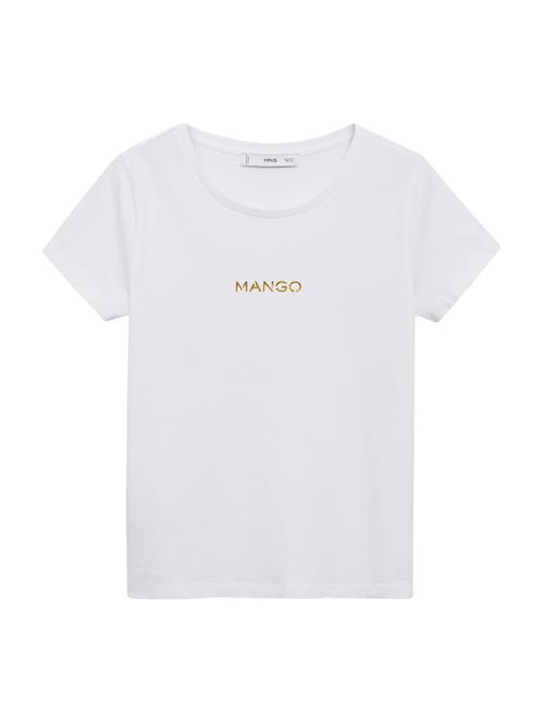 Se MANGO Shirts 'Mangolog'  brun / hvid ved About You