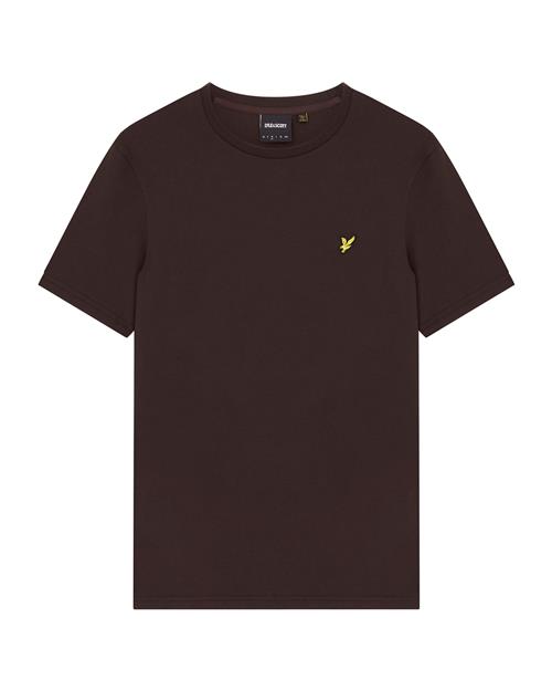 Lyle & Scott Bluser & t-shirts 'Plain'  mørkebrun / gul